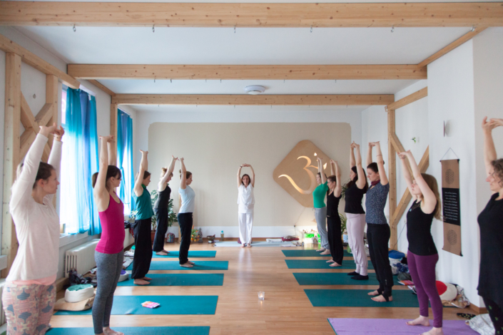 Yogaklasse am Leipziger Yogatag